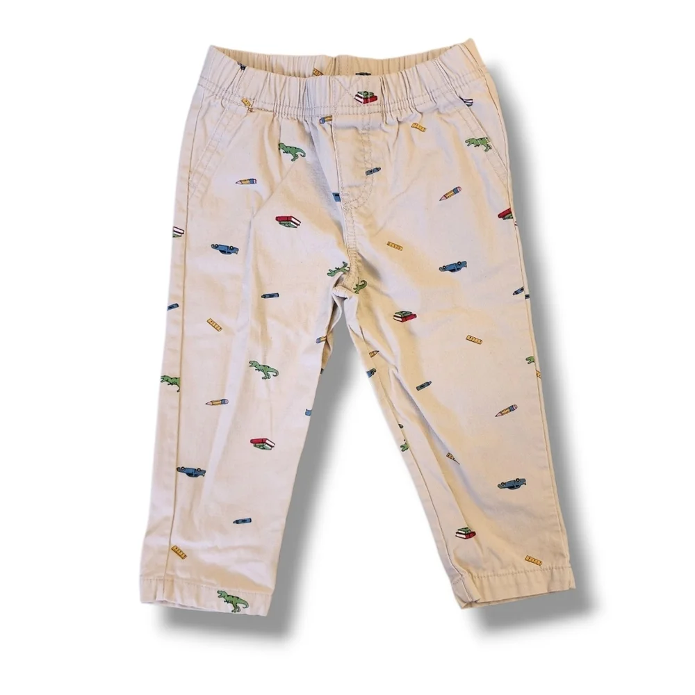 Carter's Twill Back To School Print Pants